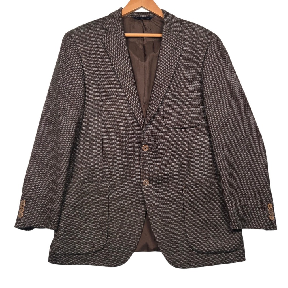 Coppley Ermenegildo Zegna Steven Giles Sport Coat Mens 42R Brown Wool Blazer